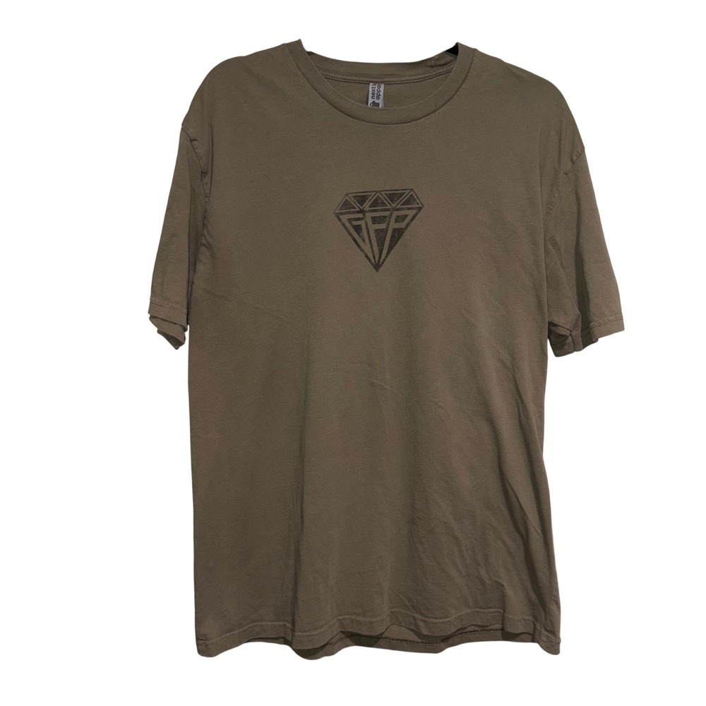 GFP Write The Ticket Next Level Graphic T-Shirt Mens XL Olive Drab